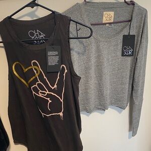 NWT 2 Chaser tops size small. Super soft